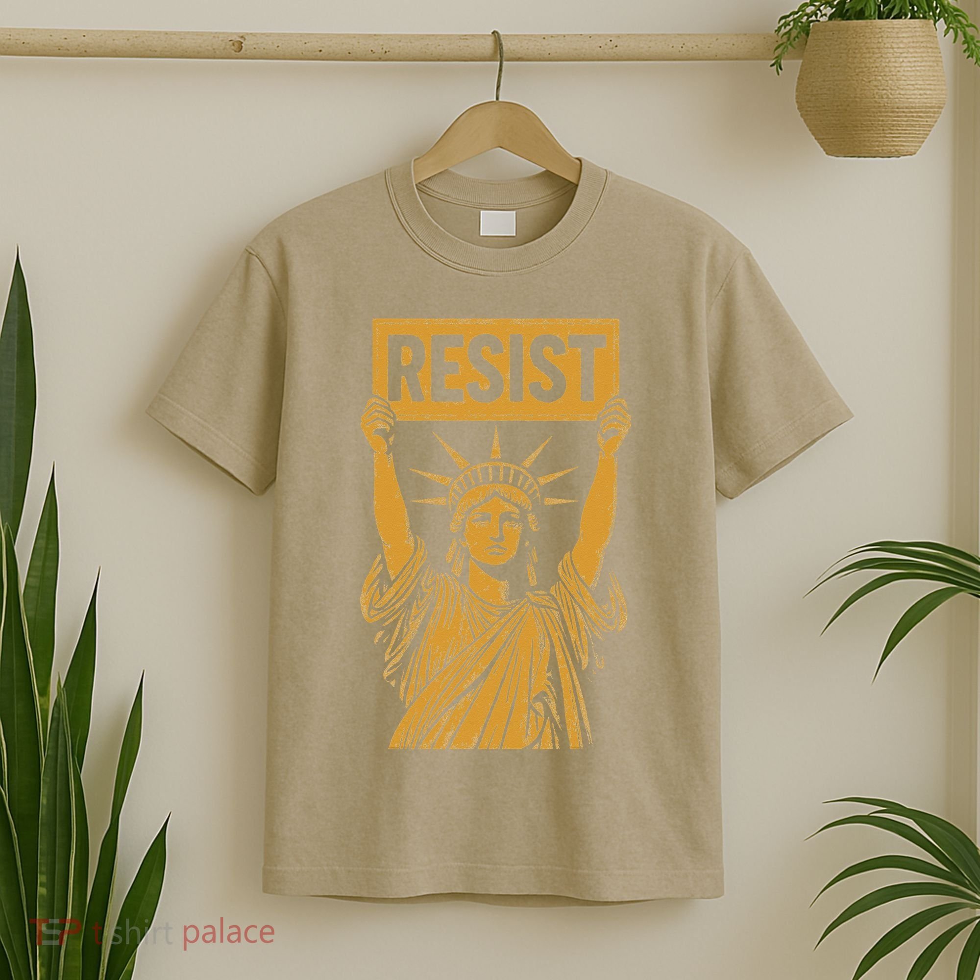 Resist Statue Of Liberty Rebel Protest Against High Tariffs T-Shirt