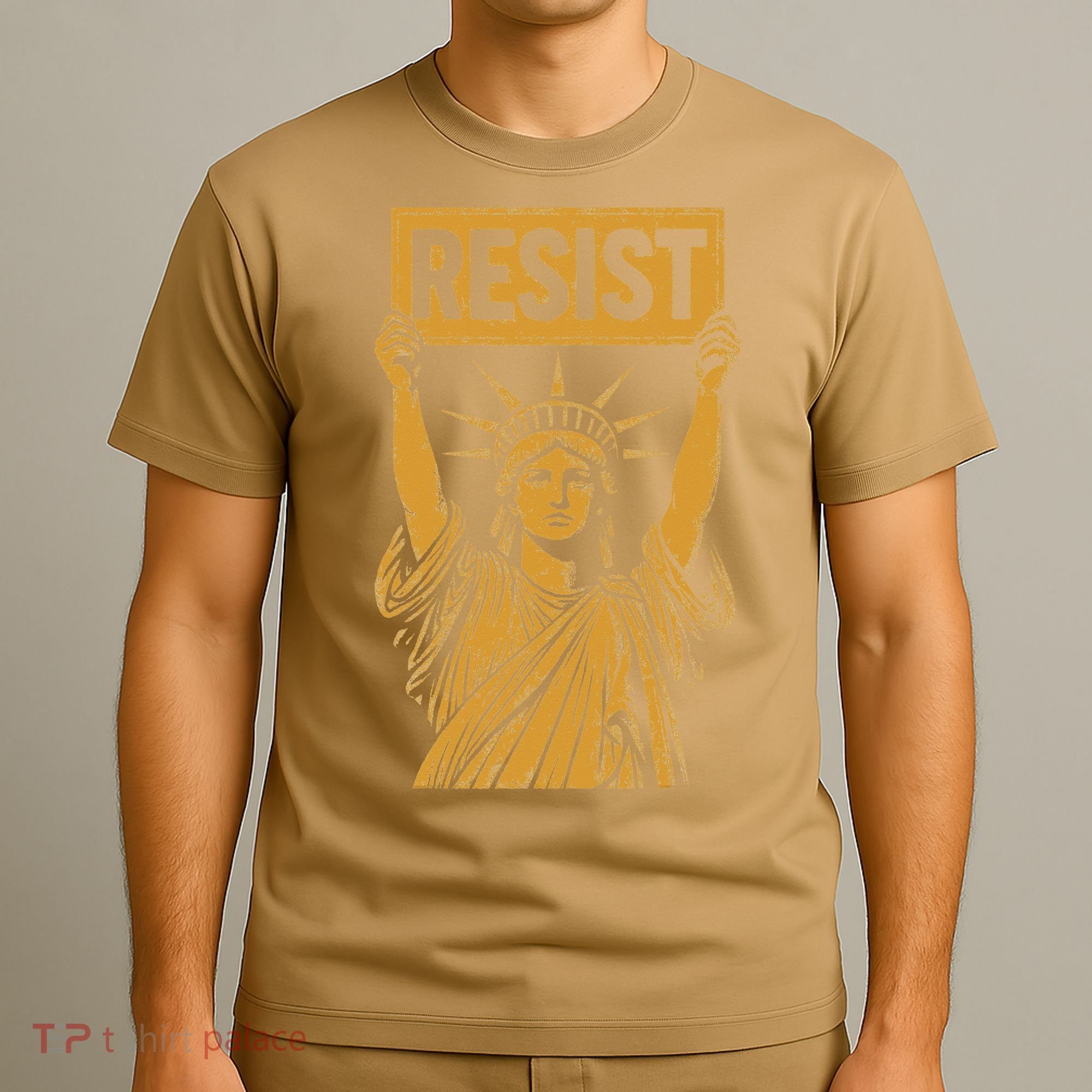 Resist Statue Of Liberty Rebel Protest Against High Tariffs T-Shirt