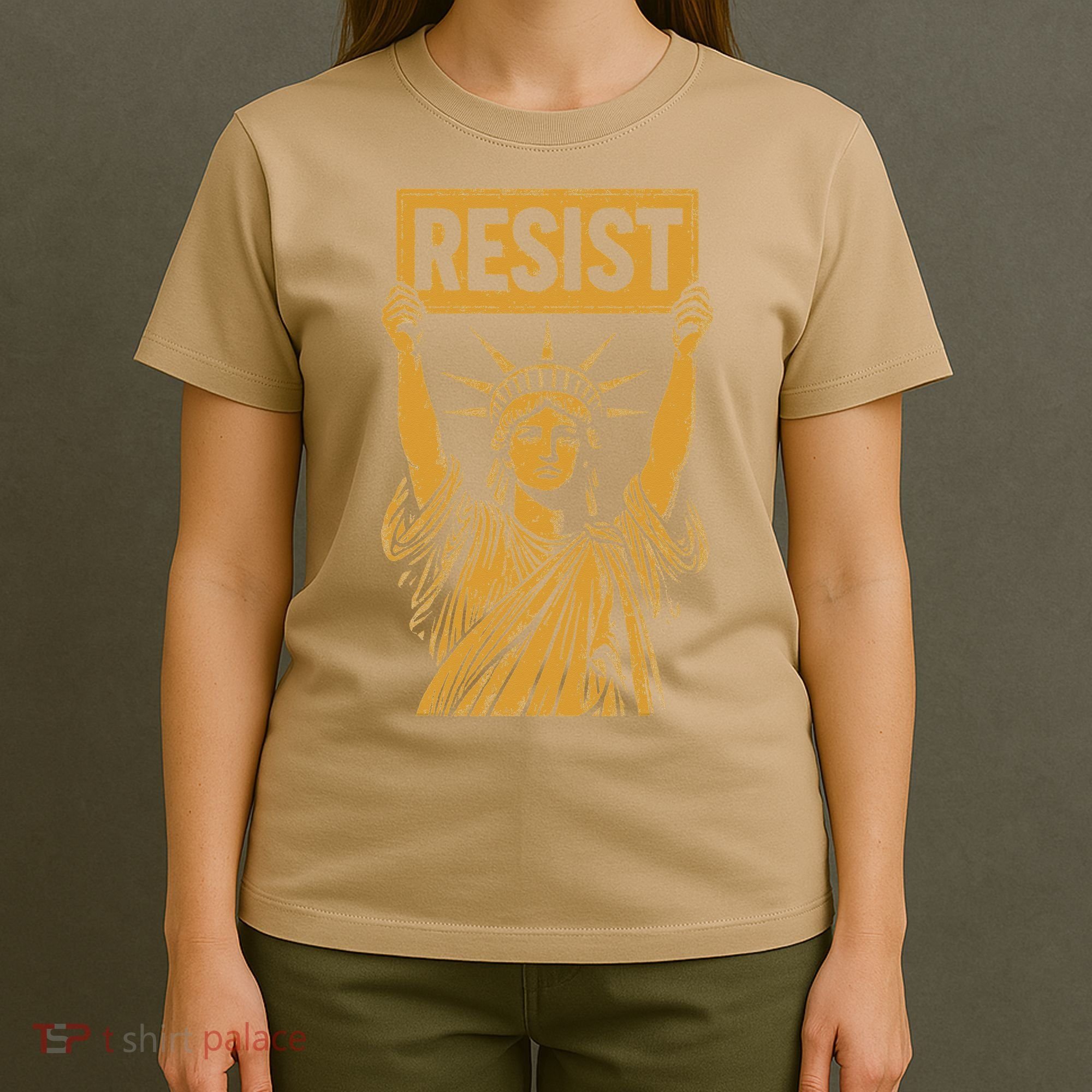 Resist Statue Of Liberty Rebel Protest Against High Tariffs T-Shirt