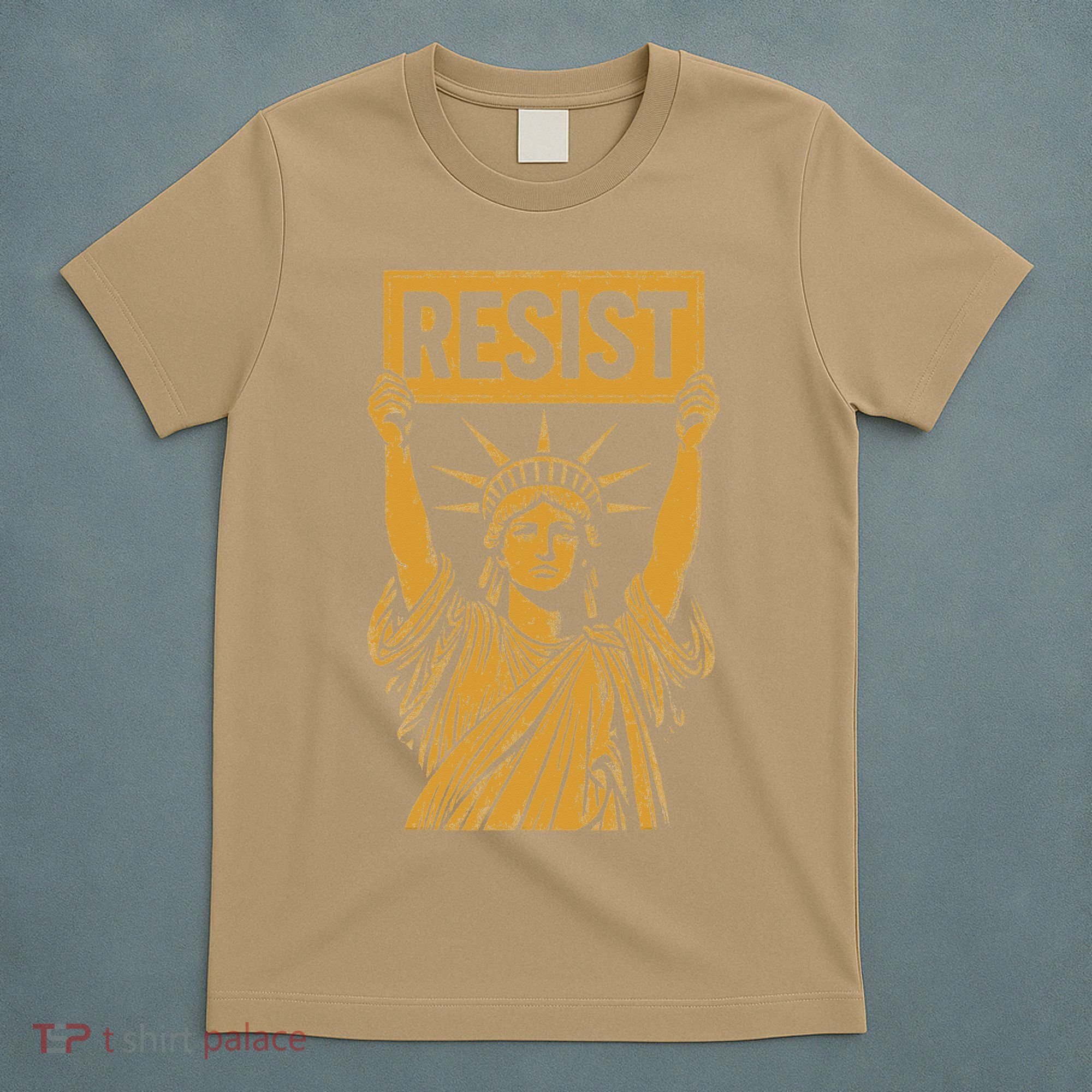 Resist Statue Of Liberty Rebel Protest Against High Tariffs T-Shirt