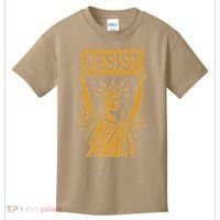 Resist Statue Of Liberty Rebel Protest Against High Tariffs Kids T-Shirt thumb 0