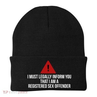 Registered Sex OFFENDER Funny Gift Beanie