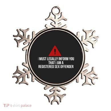 Registered Sex OFFENDER Funny Gift Ornament