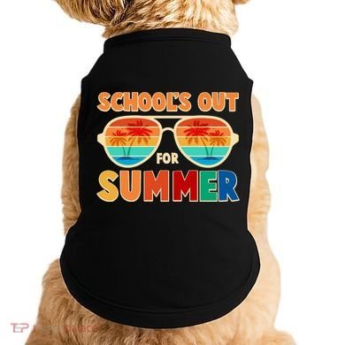 Retro Schools Out For Summer Doggie Tank
