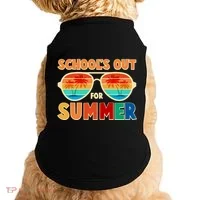 Retro Schools Out For Summer Doggie Tank thumb 0
