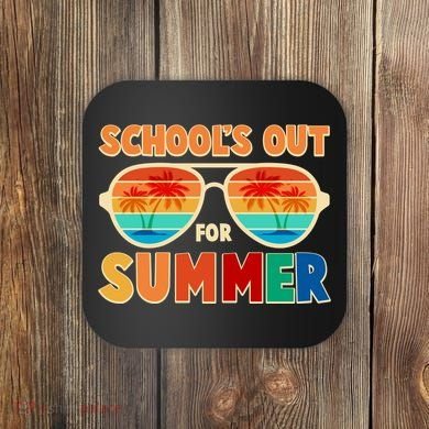 Retro Schools Out For Summer Coaster