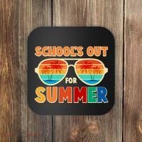 Retro Schools Out For Summer Coaster thumb 0