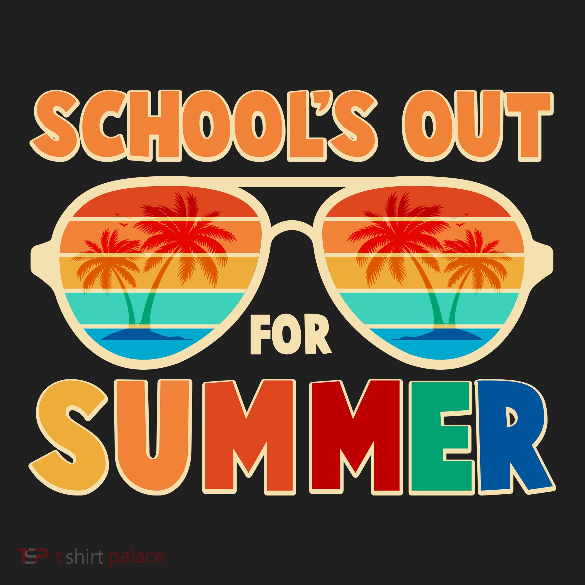 Retro Schools Out For Summer Golf Towel
