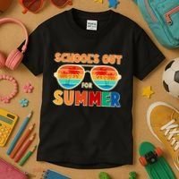 Retro Schools Out For Summer Kids T-Shirt thumb 3