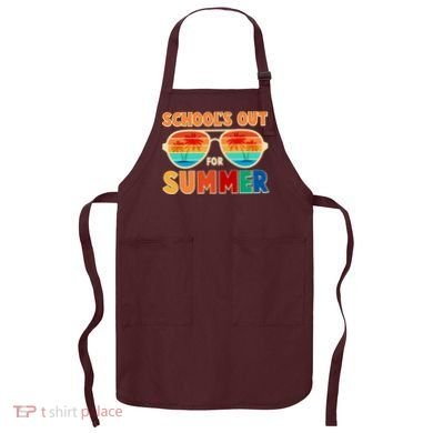 Retro Schools Out For Summer Apron