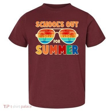 Retro Schools Out For Summer Toddler T-Shirt
