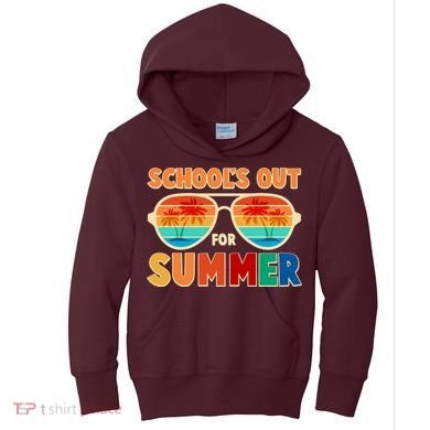 Retro Schools Out For Summer Kids Hoodie
