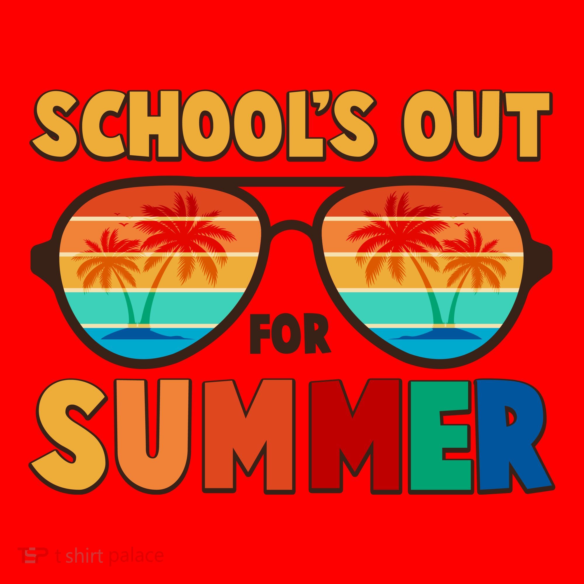 Retro Schools Out For Summer Santa Hat