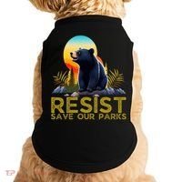 Resist Save Our Parks Alt US National Parks Bear Nature  Doggie Tank thumb 0