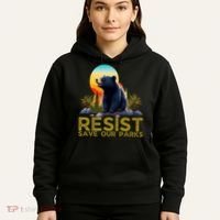 Resist Save Our Parks Alt US National Parks Bear Nature  Hoodie thumb 5