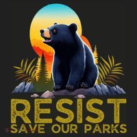 Resist Save Our Parks Alt US National Parks Bear Nature  Tumbler thumb 3