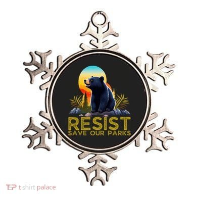 Resist Save Our Parks Alt US National Parks Bear Nature  Ornament
