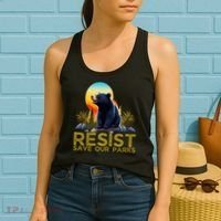 Resist Save Our Parks Alt US National Parks Bear Nature  Women's Tank Top thumb 2