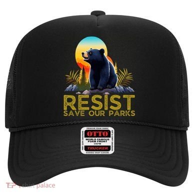 Resist Save Our Parks Alt US National Parks Bear Nature  Hat