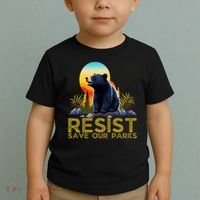 Resist Save Our Parks Alt US National Parks Bear Nature  Toddler T-Shirt thumb 2