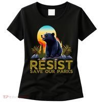 Resist Save Our Parks Alt US National Parks Bear Nature  Women's T-Shirt thumb 0