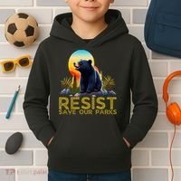 Resist Save Our Parks Alt US National Parks Bear Nature  Kids Hoodie thumb 2