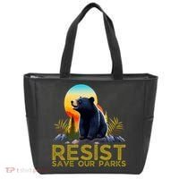 Resist Save Our Parks Alt US National Parks Bear Nature  Tote Bag thumb 0