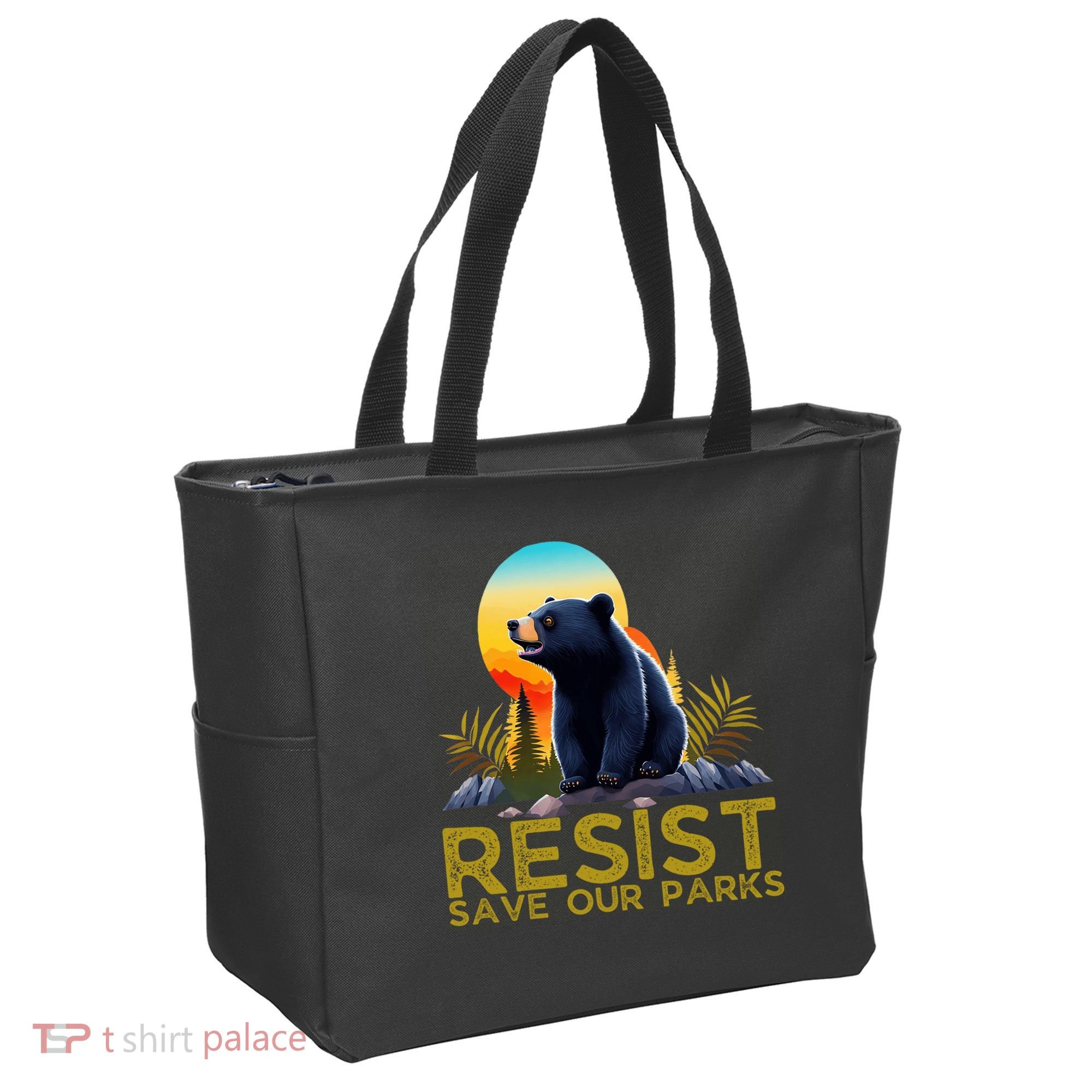 Resist Save Our Parks Alt US National Parks Bear Nature  Tote Bag