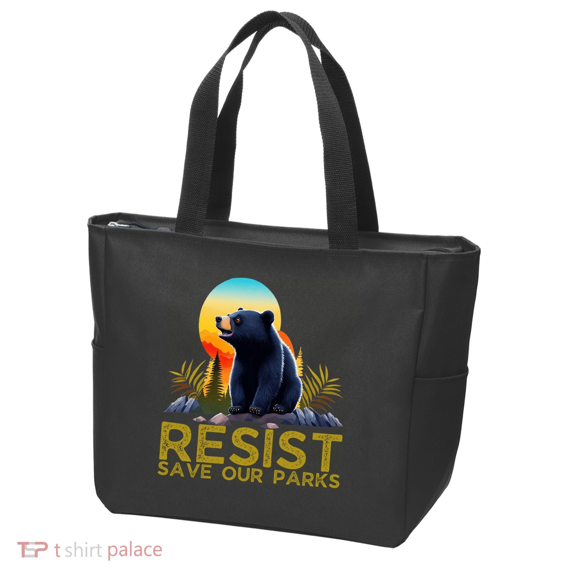 Resist Save Our Parks Alt US National Parks Bear Nature  Tote Bag