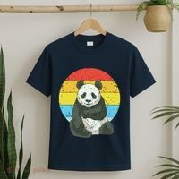 Retro Sunset Panda Kawaii Vintage Panda T-Shirt thumb 2