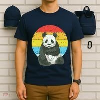Retro Sunset Panda Kawaii Vintage Panda T-Shirt thumb 6