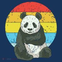Retro Sunset Panda Kawaii Vintage Panda T-Shirt thumb 7