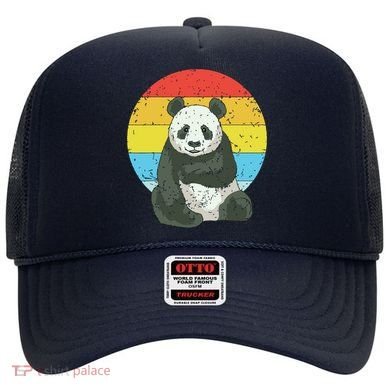 Retro Sunset Panda Kawaii Vintage Panda Hat