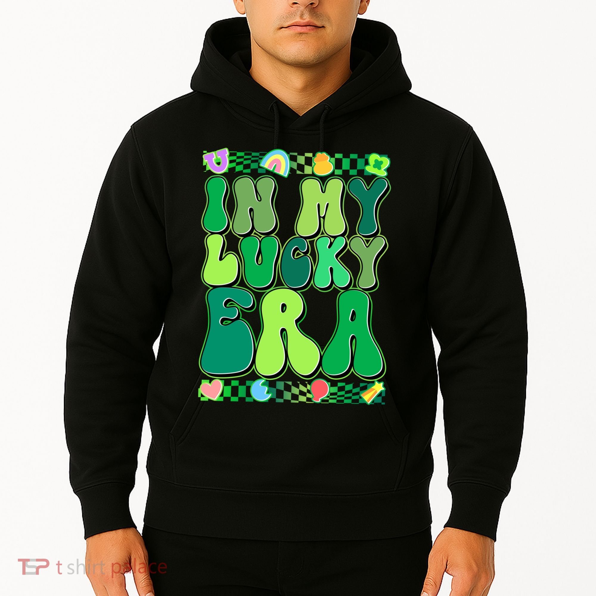 Retro St Patricks Day In My Lucky Era Hoodie