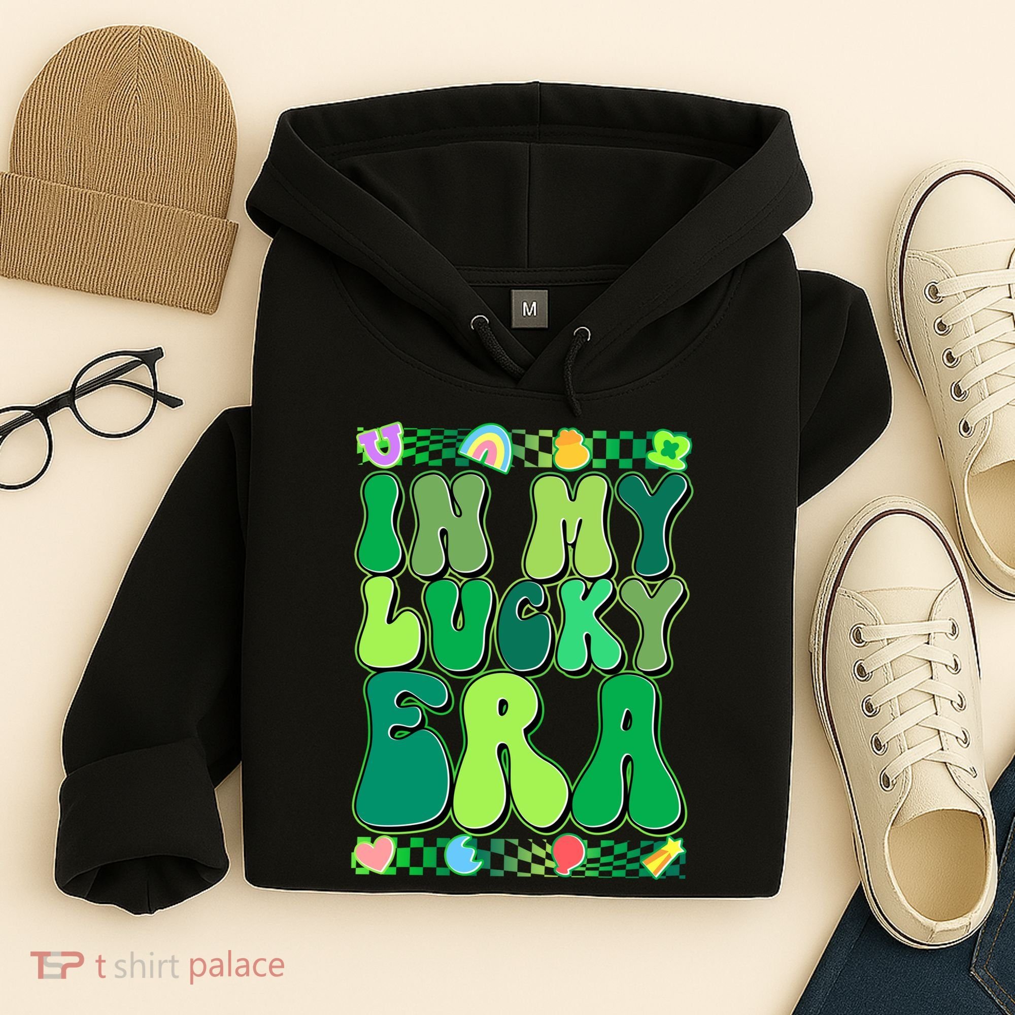 Retro St Patricks Day In My Lucky Era Hoodie