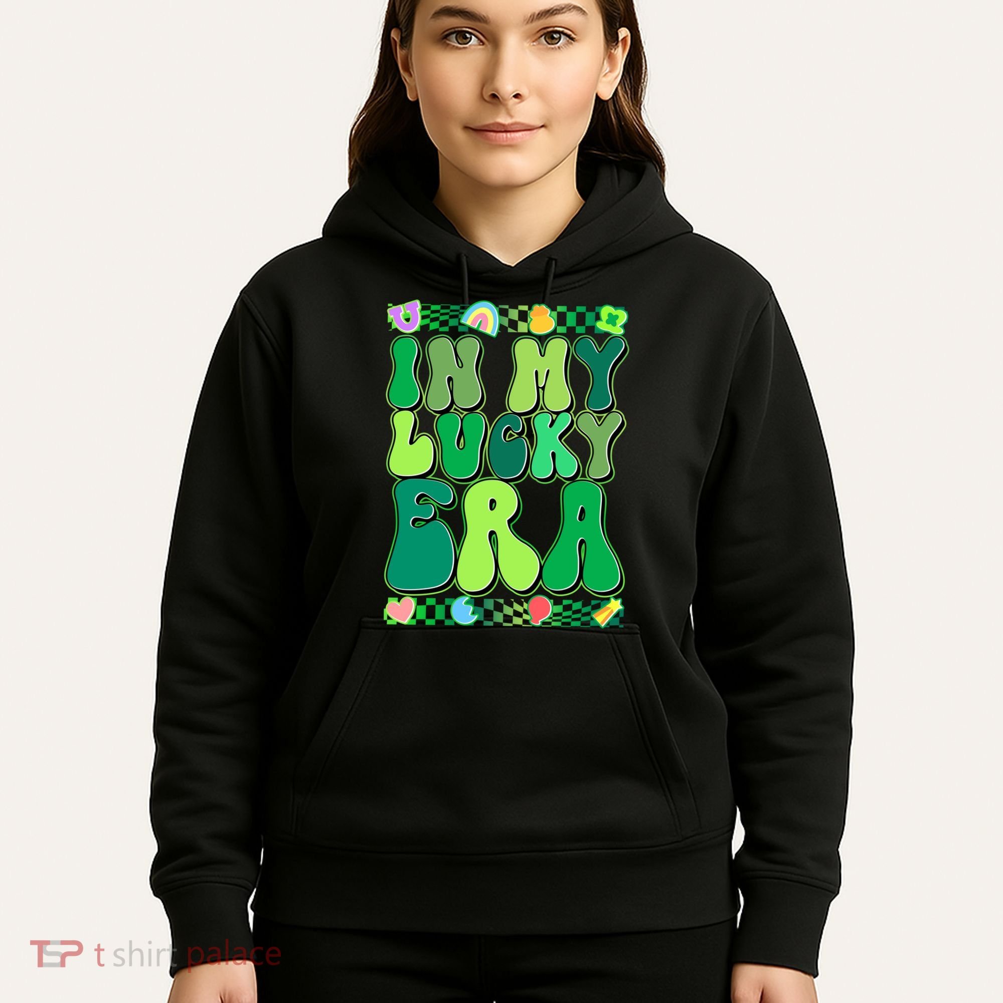 Retro St Patricks Day In My Lucky Era Hoodie