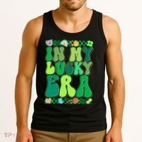 Retro St Patricks Day In My Lucky Era Tank Top thumb 3