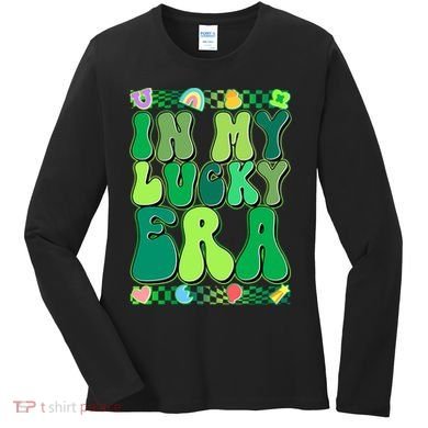 Retro St Patricks Day In My Lucky Era Women's Long Sleeve Shirt