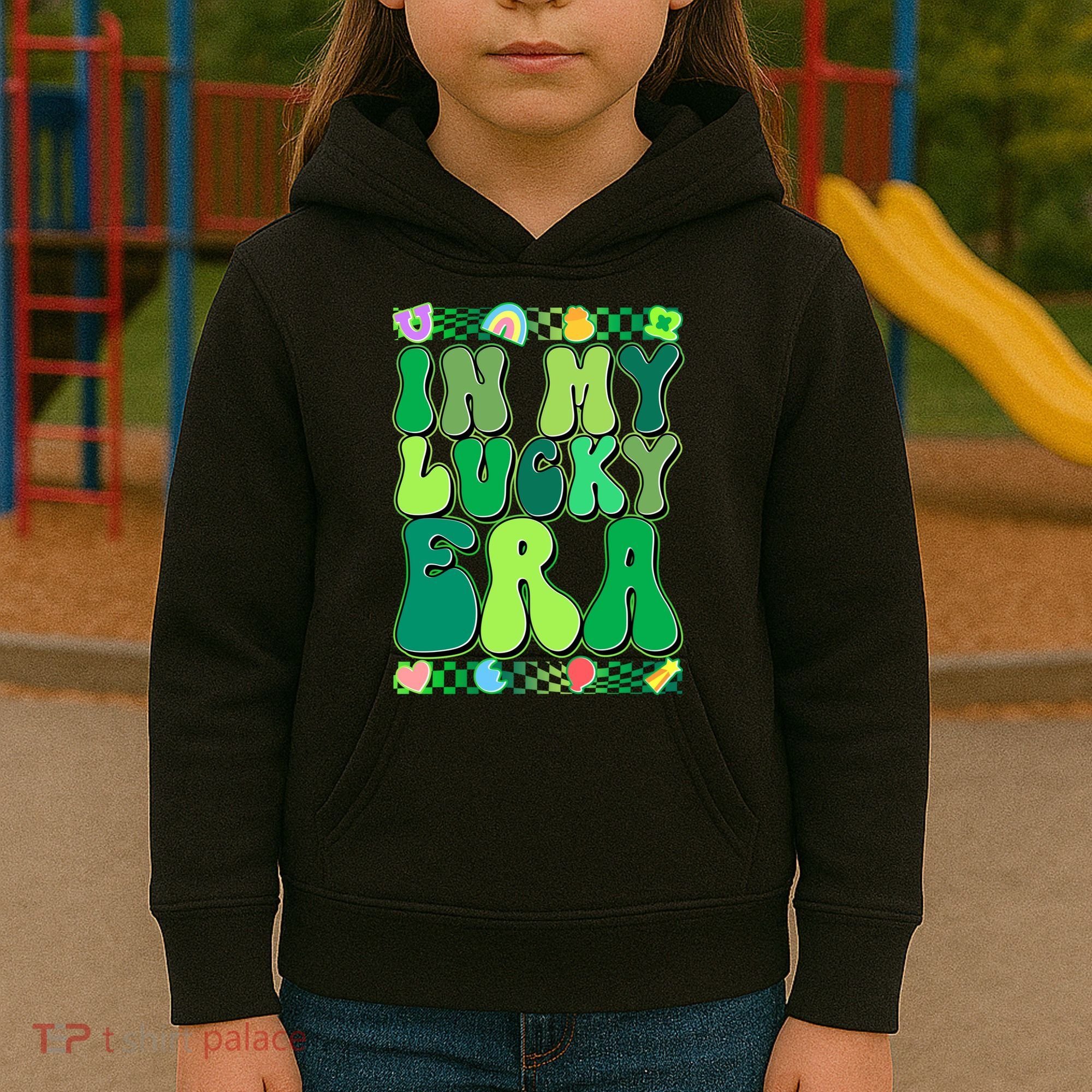 Retro St Patricks Day In My Lucky Era Kids Hoodie