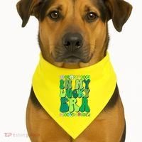 Retro St Patricks Day In My Lucky Era USA-Made Doggie Bandana thumb 1
