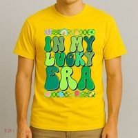 Retro St Patricks Day In My Lucky Era T-Shirt thumb 3