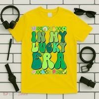 Retro St Patricks Day In My Lucky Era T-Shirt thumb 5
