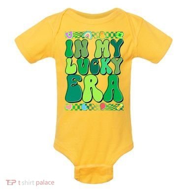 Retro St Patricks Day In My Lucky Era Baby Bodysuit