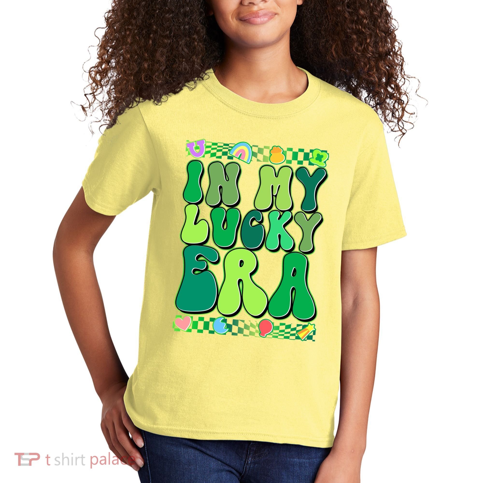 Retro St Patricks Day In My Lucky Era Kids T-Shirt