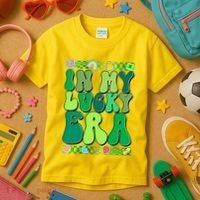 Retro St Patricks Day In My Lucky Era Kids T-Shirt thumb 3