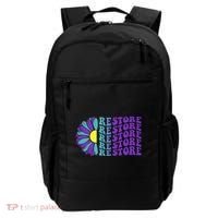 Restore Suicide Prevention Awareness Sunflower Backpack thumb 0