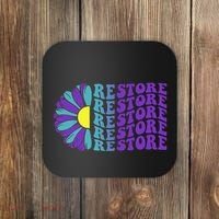 Restore Suicide Prevention Awareness Sunflower Coaster thumb 0