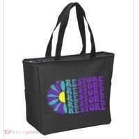 Restore Suicide Prevention Awareness Sunflower Tote Bag thumb 2