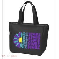 Restore Suicide Prevention Awareness Sunflower Tote Bag thumb 3