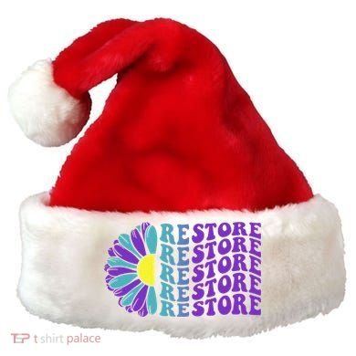 Restore Suicide Prevention Awareness Sunflower Santa Hat